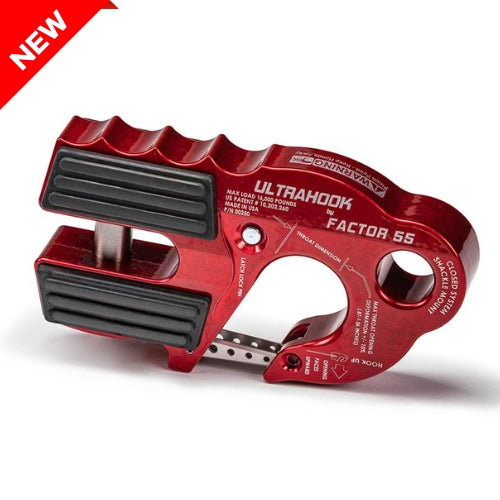 FACTOR 55 ULTRAHOOK (RED) - UNIVERSAL FIT - 00250-01 - Xtreme 4x4