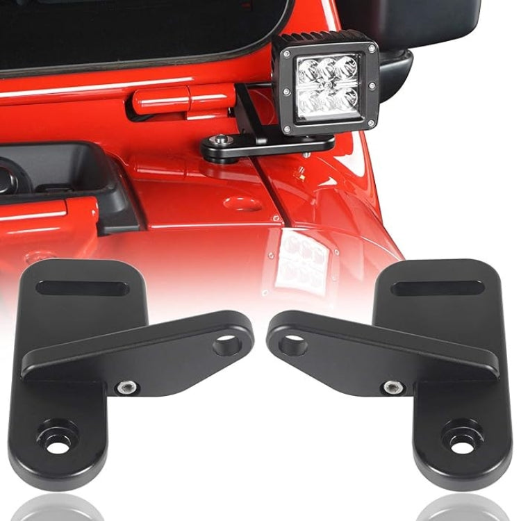 JEEP WRANGLER JL/JT - HOOKE ROAD COWL LIGHT MOUNT PILLAR CUBE LIGHT MOUNTING BRACKETS - PAIR - (XHPPJL-5068) - Xtreme 4x4