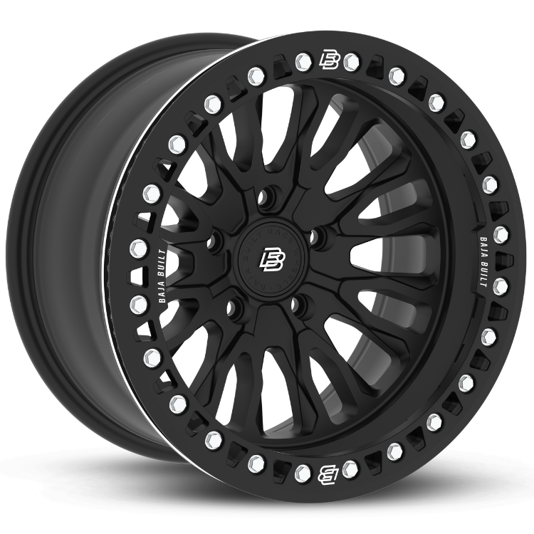 WRANGLER JT/JL/JK - MATT BLACK - BEADLOCK RENEGADE - (17X9" 5X5 -38MM) - BAJA BUILT RACE WHEELS - Xtreme 4x4