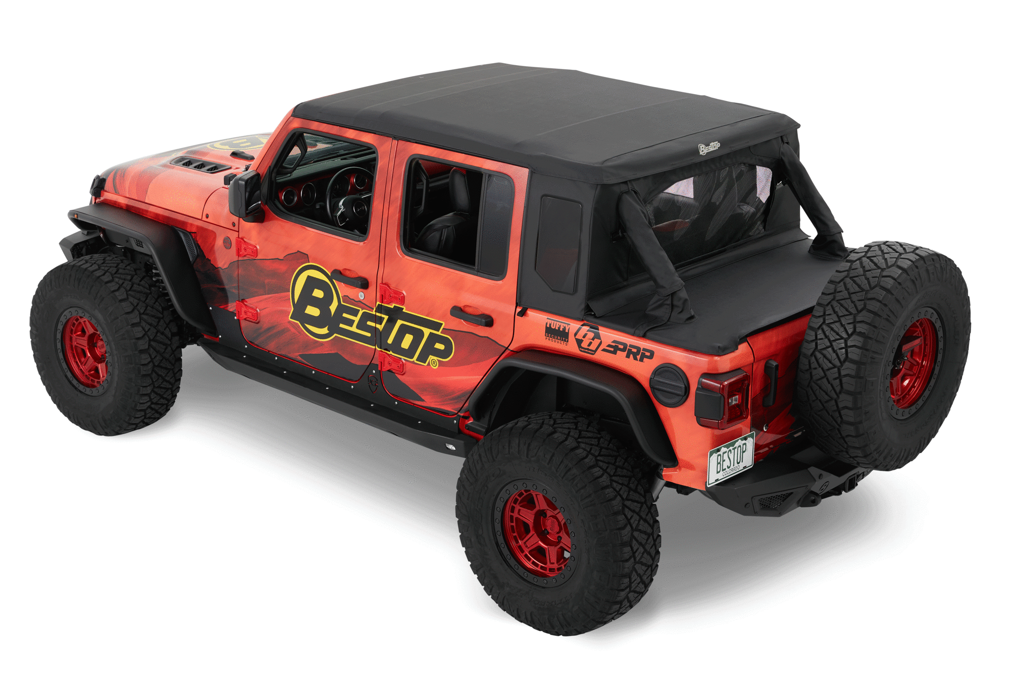 JEEP WRANGLER JL 4 DR - TREKTOP HALFTOP IN TWILL MATERIAL - BESTOP 53902-17 - Xtreme 4x4