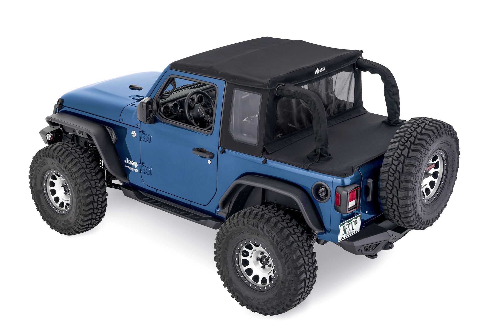 JEEP WRANGLER JL 2 DR - TREKTOP HALFTOP IN TWILL MATERIAL - BESTOP 53903-17 - Xtreme 4x4