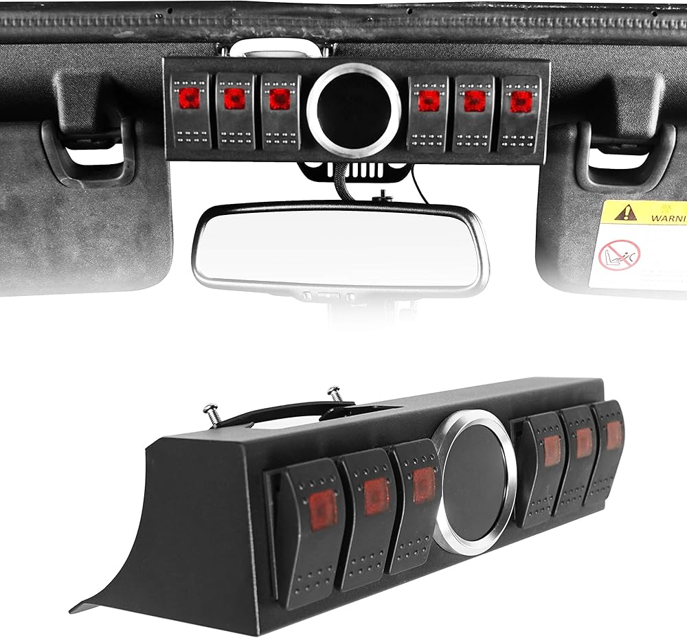 SIX SWITCH CONTROL PANEL 12V - JEEP WRANGLER JK/JL/JT - (XHPPJK-117) - Xtreme 4x4