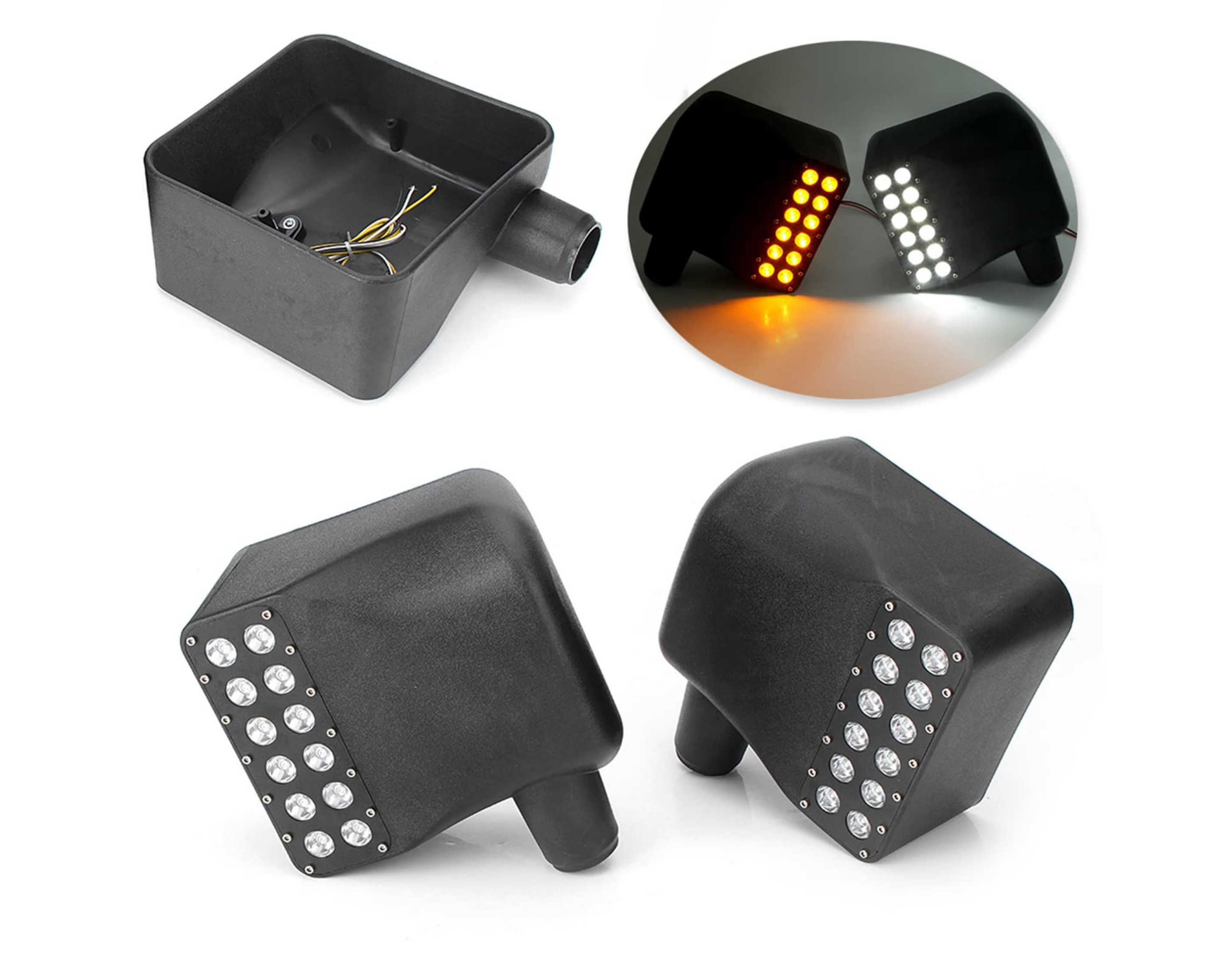 JEEP WRANGLER JK - LED OFF ROAD SIDE MIRROR LIGHT KIT - (XHPPF150-104) - Xtreme 4x4