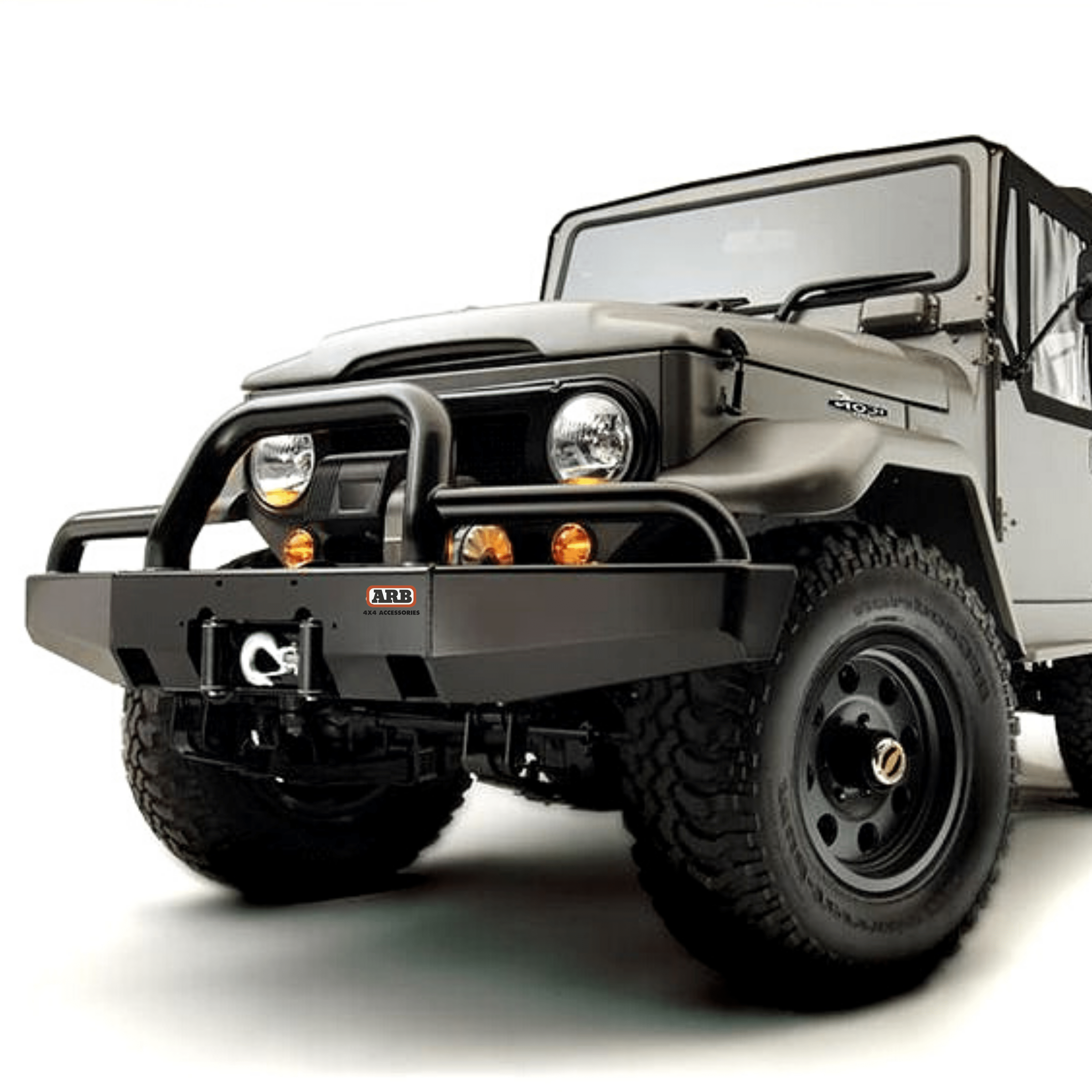 LAND CRUISER 40s SERIES - DELUXE WINCH FRONT BUMPER WITH BULL BAR - ARB 3420020 - Xtreme 4x4
