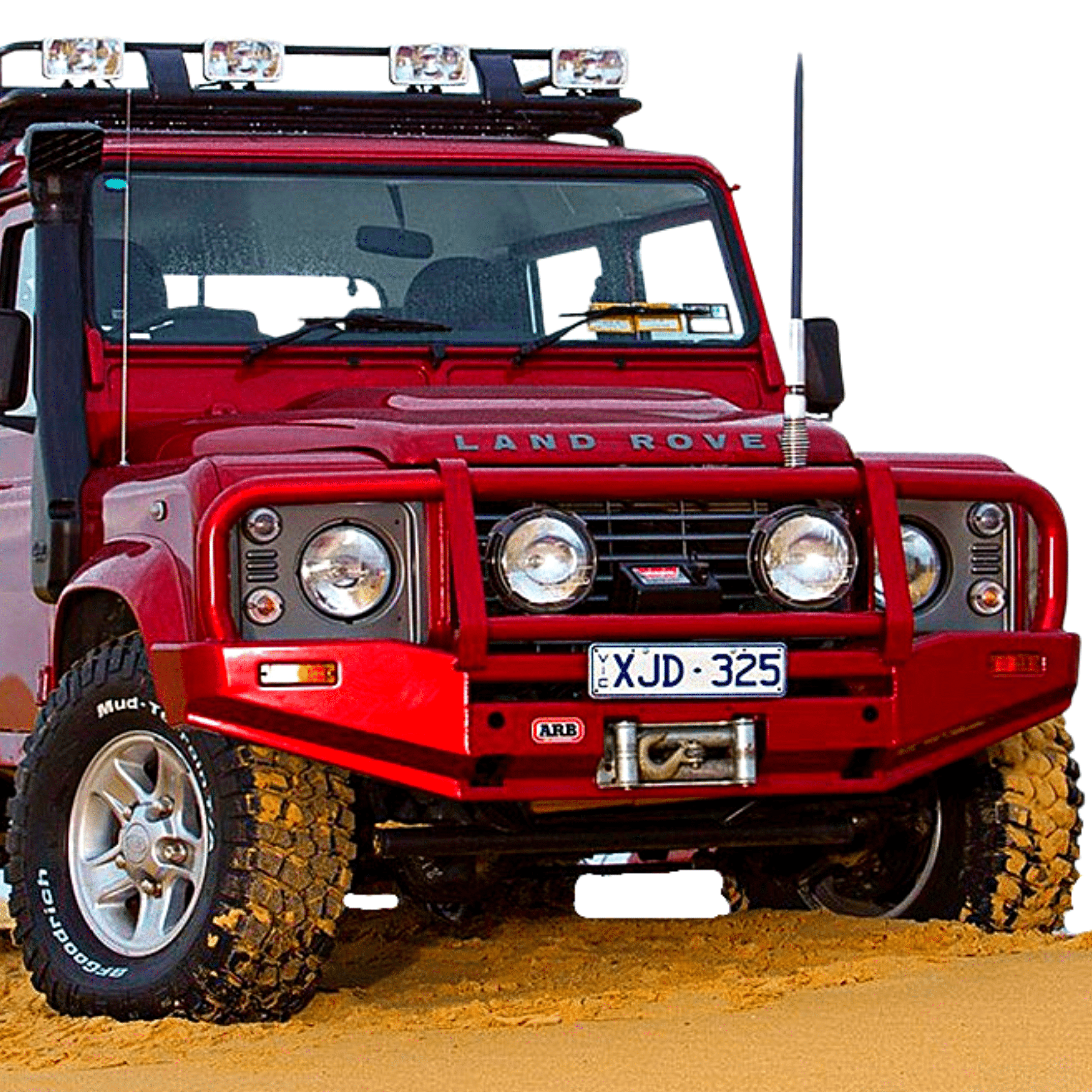 LAND ROVER DEFENDER 90/110/130 - DELUXE FRONT BUMPER WITH BULL BAR - ARB 3432300 - Xtreme 4x4