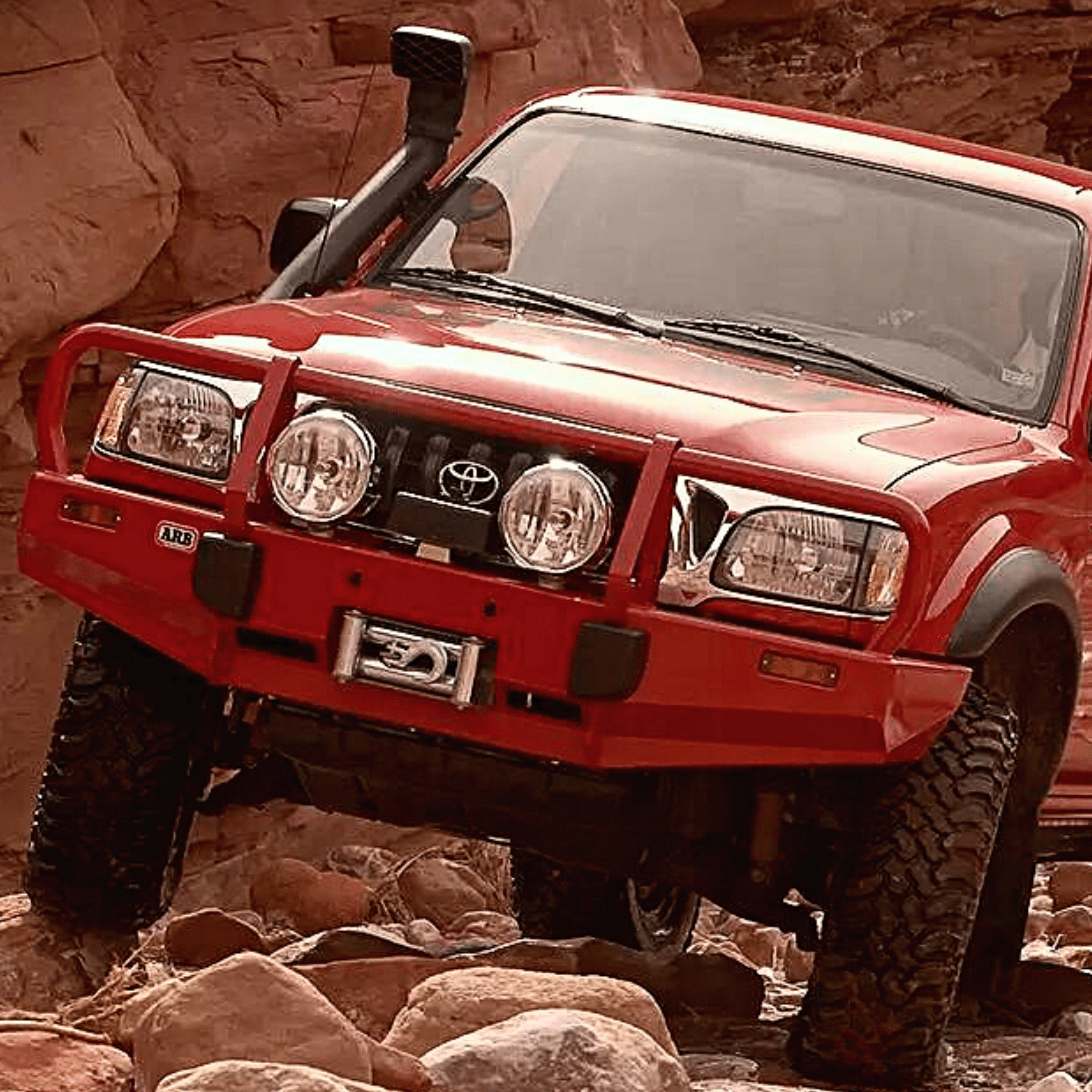 TACOMA - DELUXE WINCH FRONT BUMPER WITH BULL BAR - ARB 3423020 - Xtreme 4x4