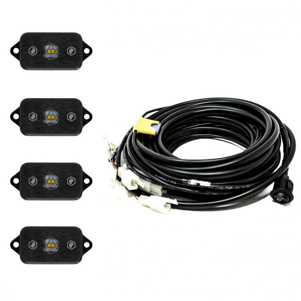 BAJA DESGINS 447059 - White LED Rock Light Kit - Universal - Xtreme 4x4