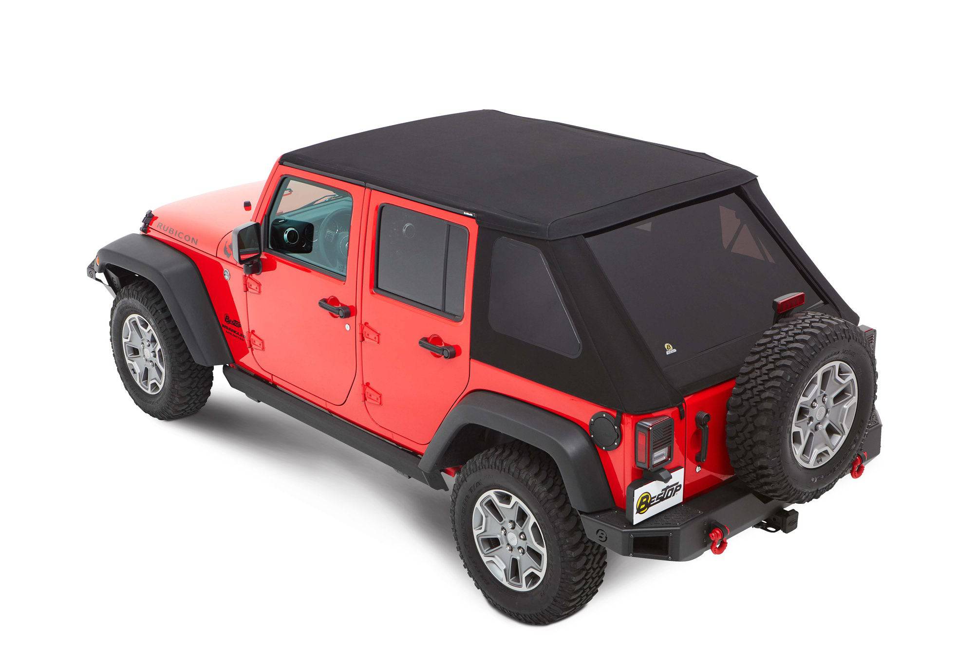 JEEP WRANGLER JK 4 DOOR - Trektop NX Soft Top in Black Diamond - BESTOP 56853-35 - Xtreme 4x4