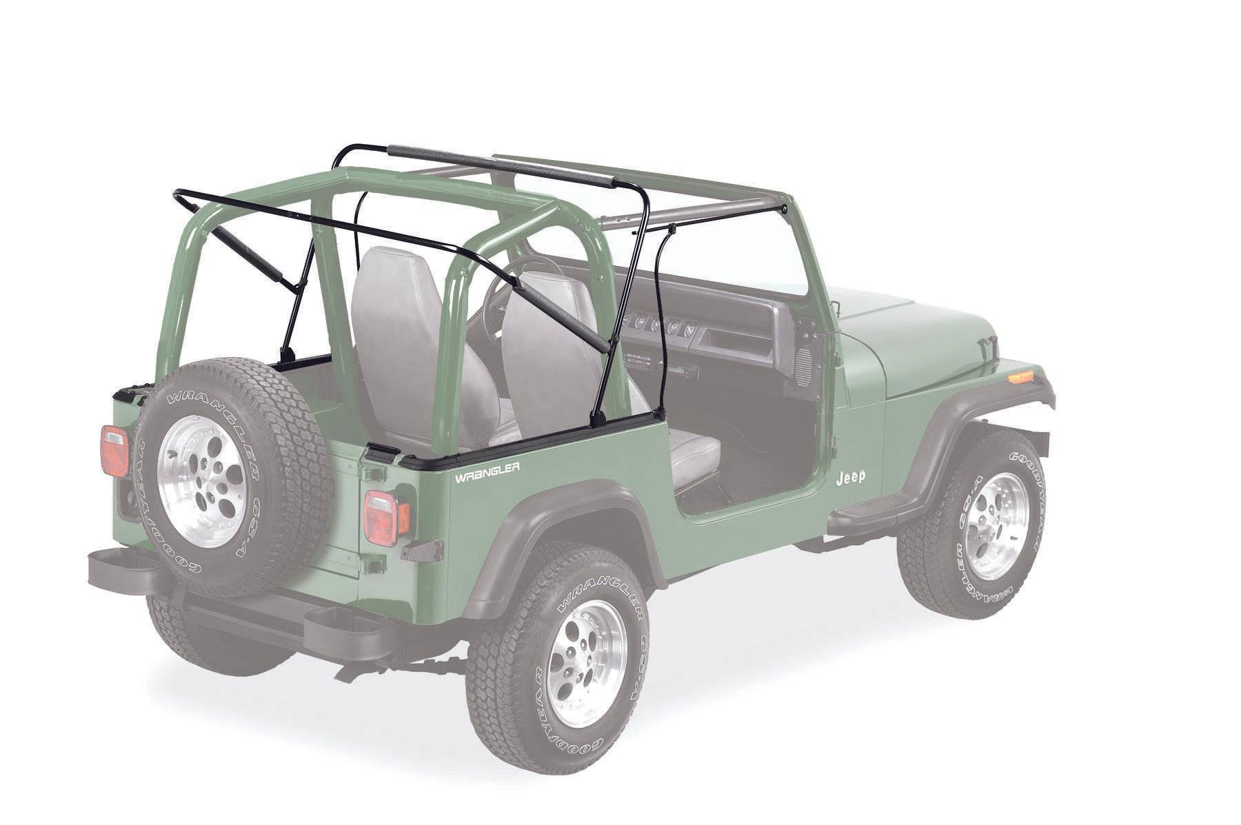 JEEP WRANGLER YJ/CJ7 - FOR Supertop Complete Soft Top Kit with Tinted Windows equipped with Full Steel Doors - BESTOP 54599-15 - Xtreme 4x4