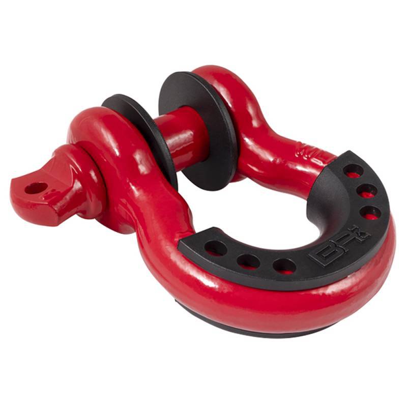 D-SHACKLE 3/4" WITH ISOLATORS - RED (SINGLE) - BODY ARMOR 3204 - Xtreme 4x4