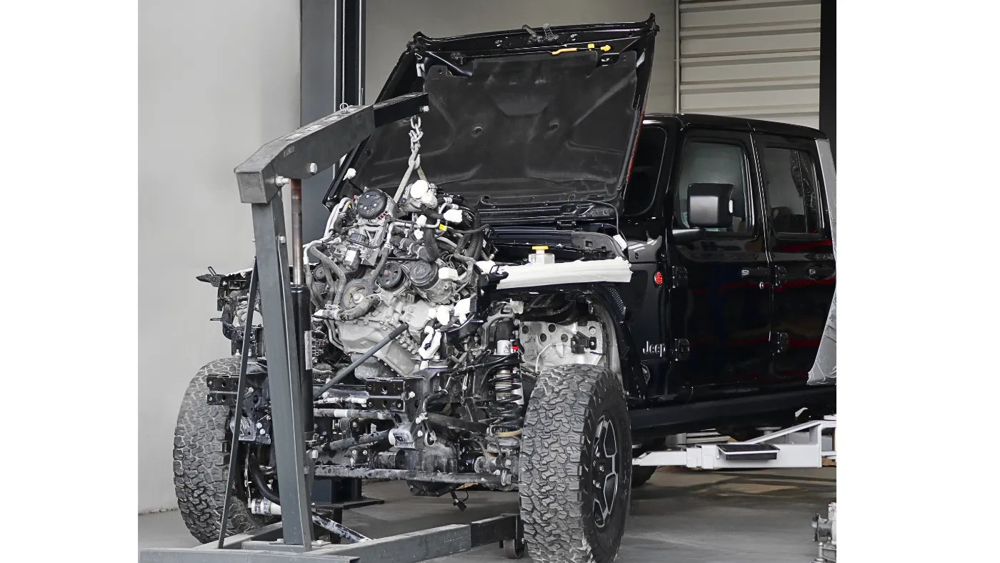 Massimo — Jeep Gladiator — Stock engine removal