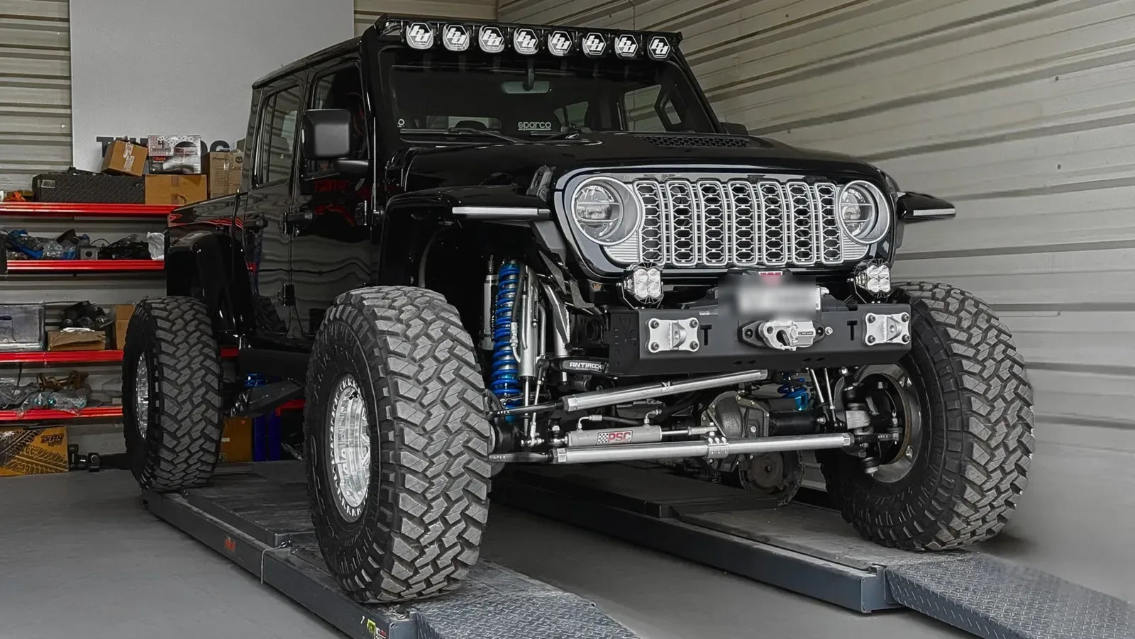 Massimo — Jeep Gladiator — On the alignment rack