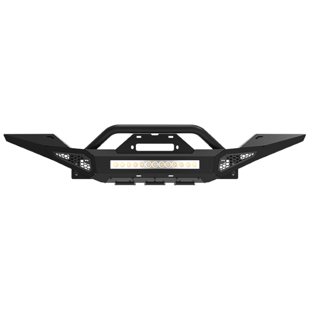 JEEP WRANGLER JK/JL/JT - FRONT BAR - HAMER GUARDIAN SERIES FRT BULLBAR W/LIGHT BATH