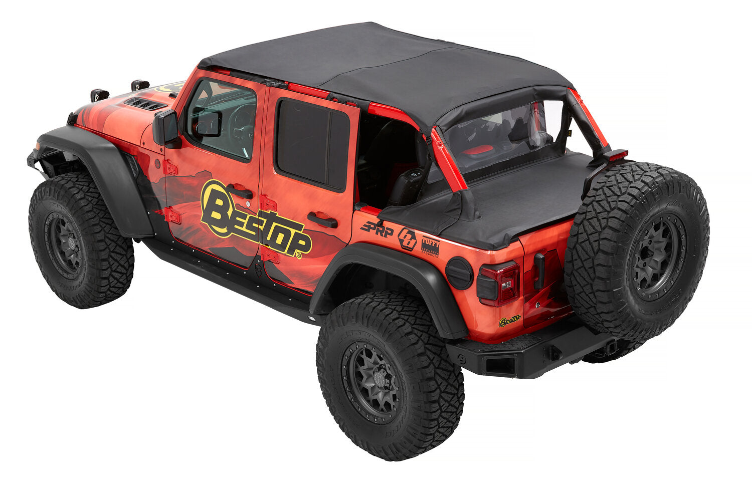 JEEP WRANGLER JL 4DRS - HEADER EXTENDED SAFARI BIKINI TOP - BESTOP 52610-35 - Xtreme 4x4
