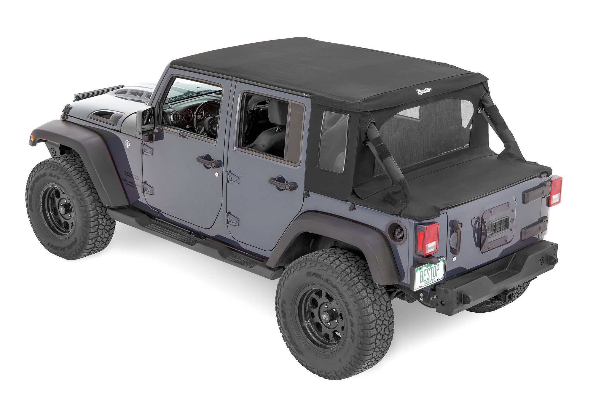 JEEP WRANGLER JK 4 DR - TREKTOP HALFTOP IN TWILL MATERIAL - BESTOP 53901-17 - Xtreme 4x4