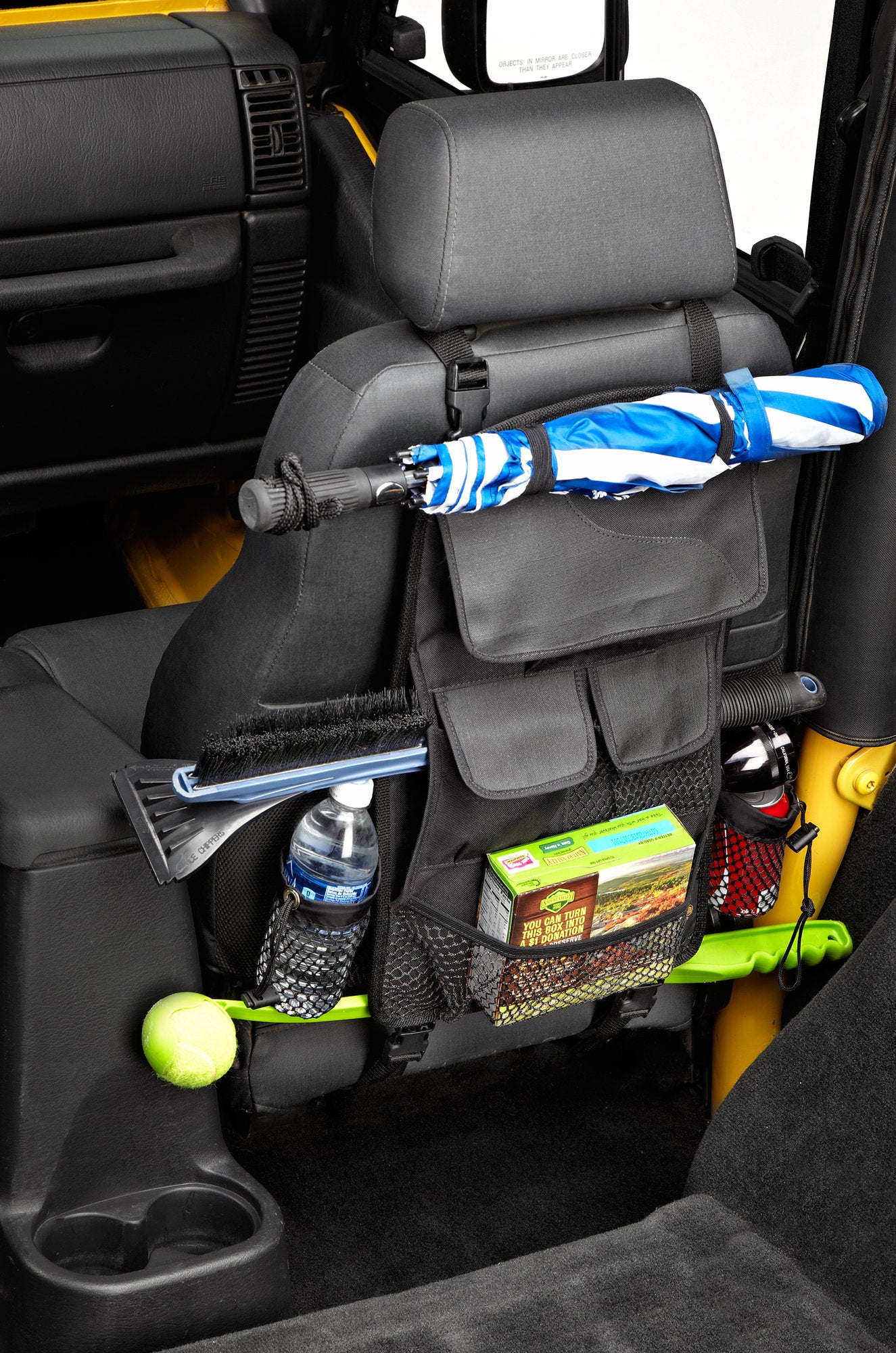 JEEP WRANGLER YJ/TJ/LJ/JK/JL - SINGLE ROUGH RIDER SEAT BACK ORGANIZER - BESTOP 54132-35 - Xtreme 4x4