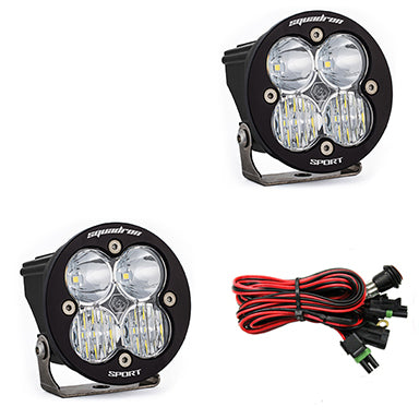 BAJA DESGINS 587803 - Squadron-R Sport Black LED Auxiliary Light Pod Pair - Universal