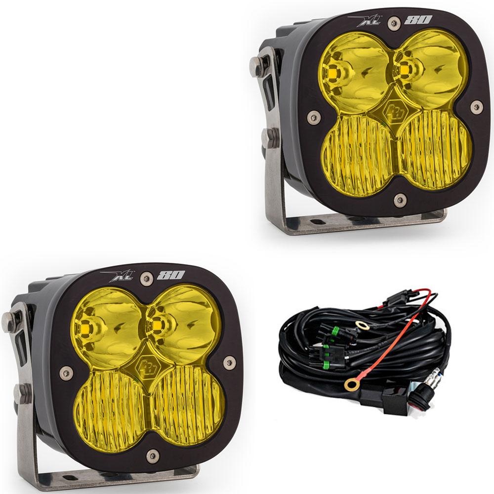 BAJA DESGINS 677813 - XL80 LED - Amber Auxiliary Light Pod Pair - Universal