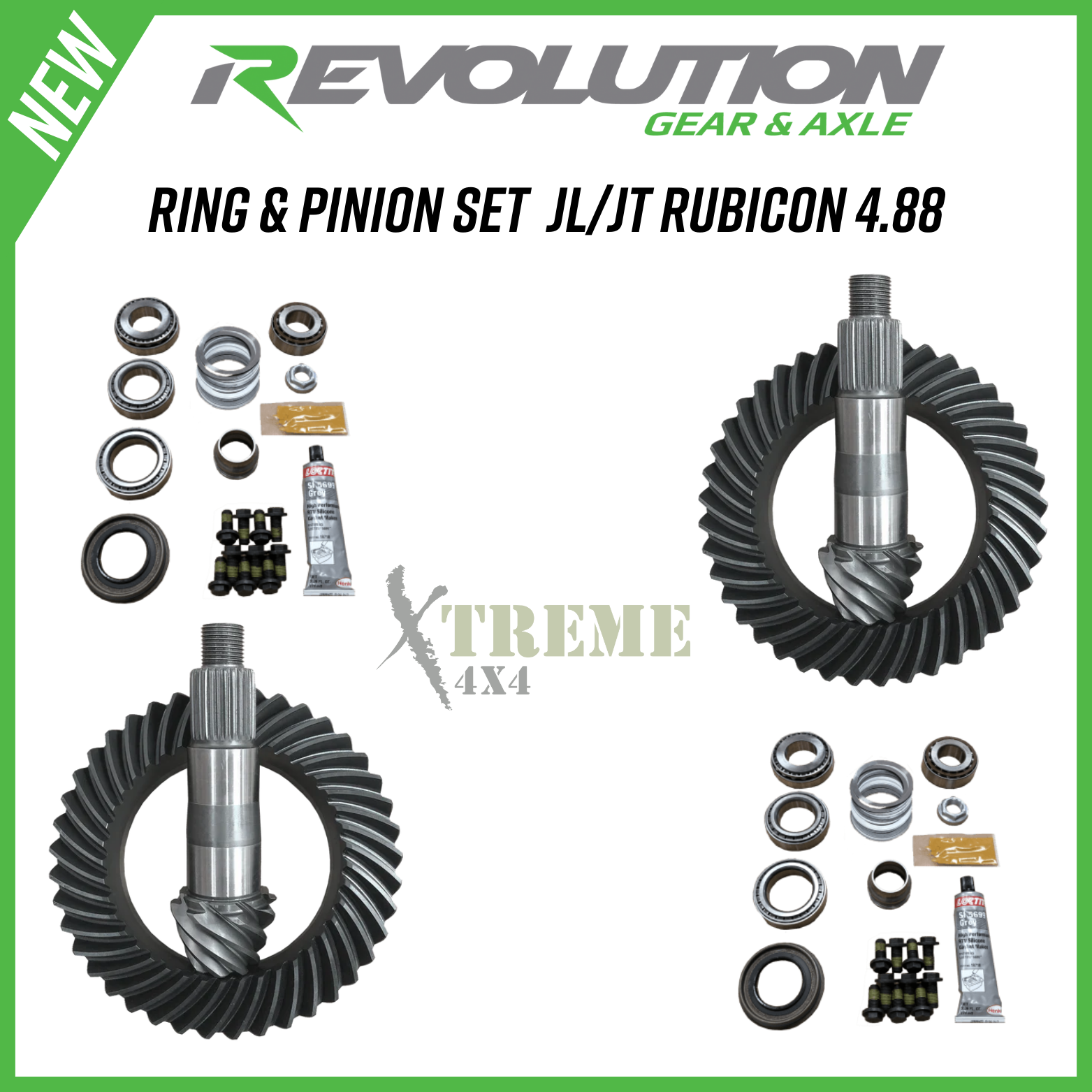 RUBICON JL/JT FRONT REAR RING PINION SET REV