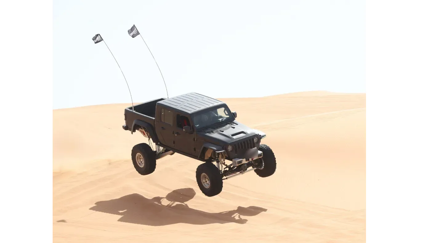 Massimo — Jeep Gladiator — Airborne — suspension travel dialed in
